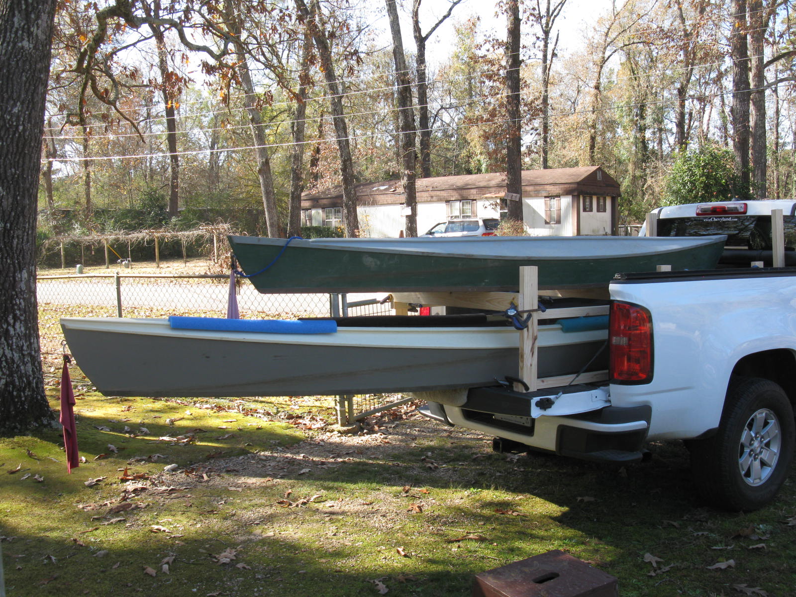 Truck bed boat rack best sale